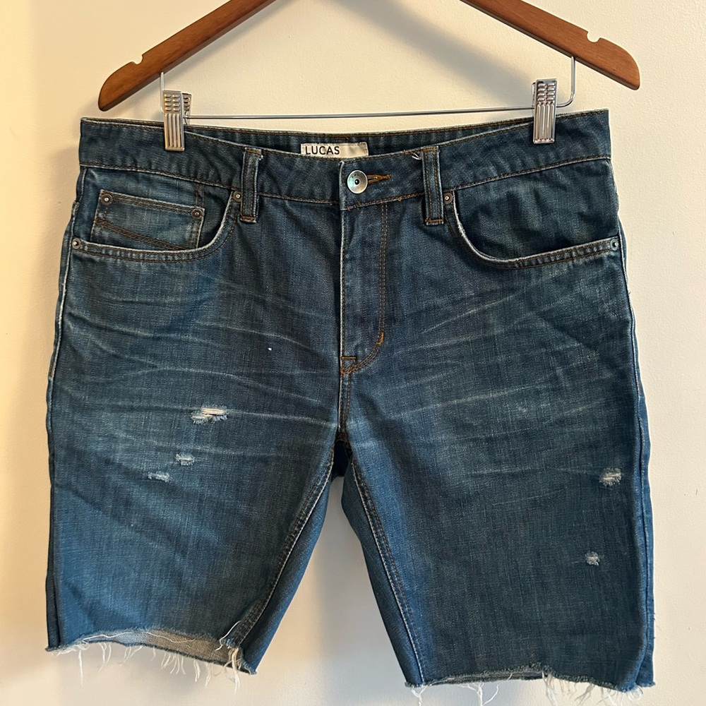 RW&CO. Men's Jean Shorts - Dark Blue
